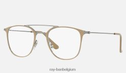 rb6377 optiek gepolijst lichtbruin XX46DZ2503 Heren Ray-Ban bril