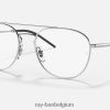 rb6414 optiek gepolijst zilver XX46DZ2009 Heren Ray-Ban bril
