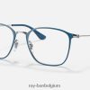 rb6466 optiek gepolijst blauw XX46DZ2431 Heren Ray-Ban bril