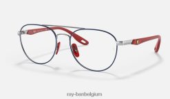 rb6473m scuderia ferrari-collectie gepolijst blauw XX46DZ2475 Heren Ray-Ban zonnebril