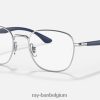 rb6477 optiek gepolijst zilver XX46DZ1855 Heren Ray-Ban bril
