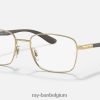 rb6478 optiek gepolijst goud XX46DZ1842 Heren Ray-Ban bril