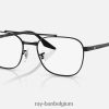 rb6485 optiek gepolijst zwart XX46DZ2167 Heren Ray-Ban bril