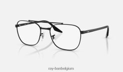 rb6485 optiek gepolijst zwart XX46DZ2167 Heren Ray-Ban bril