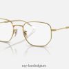 rb6496 optiek gepolijst goud XX46DZ1748 Heren Ray-Ban bril