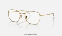 rb6496 optiek gepolijst goud XX46DZ1748 Heren Ray-Ban bril