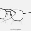 rb6496 optiek gepolijst zwart XX46DZ1751 Heren Ray-Ban bril
