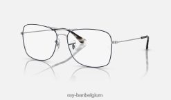 rb6498 optiek gepolijst blauw op zilver XX46DZ1779 Heren Ray-Ban bril