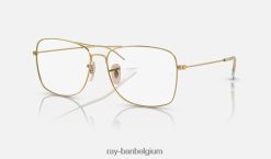 rb6498 optiek gepolijst goud XX46DZ1776 Heren Ray-Ban bril