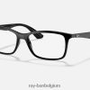 rb7047 optiek gepolijst zwart XX46DZ2584 vrouwen Ray-Ban bril
