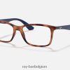 rb7047 optiek mat licht havanna XX46DZ2585 vrouwen Ray-Ban bril