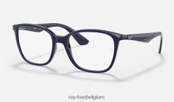 rb7066 optiek gepolijst blauw XX46DZ2289 Heren Ray-Ban bril