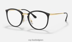 rb7140 optiek gepolijst zwart XX46DZ1606 Heren Ray-Ban bril