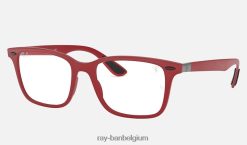 rb7144m scuderia ferrari-collectie mat rood XX46DZ2382 Heren Ray-Ban zonnebril