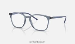 rb7185 optiek gepolijst transparant donkerblauw XX46DZ2143 Heren Ray-Ban bril