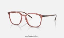 rb7185 optiek gepolijst transparant lichtbruin XX46DZ2142 Heren Ray-Ban bril