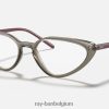 rb7188 optiek gepolijst transparant grijs XX46DZ2634 vrouwen Ray-Ban bril