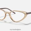 rb7188 optiek gepolijst transparant lichtbruin XX46DZ2633 vrouwen Ray-Ban bril
