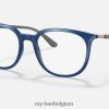 rb7190 optiek gepolijst transparant blauw XX46DZ2449 Heren Ray-Ban bril