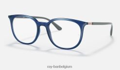 rb7190 optiek gepolijst transparant blauw XX46DZ2449 Heren Ray-Ban bril