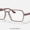 rb7198 optiek gepolijst transparant grijs XX46DZ1887 Heren Ray-Ban bril