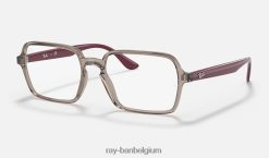 rb7198 optiek gepolijst transparant grijs XX46DZ1887 Heren Ray-Ban bril