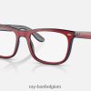 rb7209 optiek gepolijst rood blauw grijs XX46DZ1745 Heren Ray-Ban zonnebril