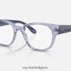 rb7210 optiek gepolijst transparant licht violet XX46DZ2176 Heren Ray-Ban bril