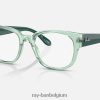 rb7210 optiek glanzend transparant groen XX46DZ2174 Heren Ray-Ban bril