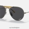 rb8063 titanium mat grijs/donkergrijs XX46DZ1216 Heren Ray-Ban zonnebril