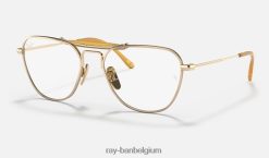 rb8064 titanium optiek gepolijst goud XX46DZ2624 vrouwen Ray-Ban bril