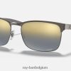 rb8319ch chromantie gepolijst brons/blauw XX46DZ991 Heren Ray-Ban zonnebril