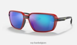 rb8360m scuderia ferrari-collectie mat rood/blauw XX46DZ1365 Heren Ray-Ban zonnebril