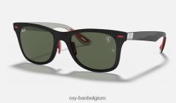 rb8395m scuderia ferrari-collectie mat zwart/groen XX46DZ1482 Heren Ray-Ban zonnebril