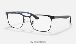 rb8421 optiek gepolijst zwart XX46DZ2077 Heren Ray-Ban bril