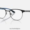 rb8422 optiek gepolijst zwart XX46DZ1790 Heren Ray-Ban bril