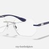 rb8765 optiek gepolijst zilver XX46DZ2412 Heren Ray-Ban bril
