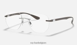 rb8766 optiek gepolijst lichtbruin XX46DZ2404 Heren Ray-Ban bril