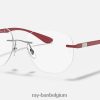 rb8766 optiek gepolijst zilver XX46DZ2405 Heren Ray-Ban bril