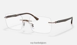 rb8767 optiek gepolijst bruin XX46DZ2462 Heren Ray-Ban bril