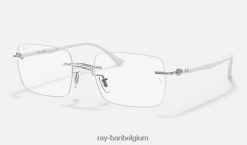 rb8767 optiek gepolijst wit XX46DZ2459 Heren Ray-Ban bril