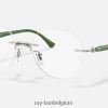 rb8768 optiek glanzend militair groen XX46DZ2472 Heren Ray-Ban bril