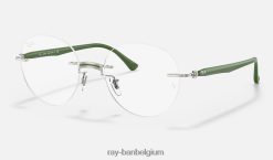 rb8768 optiek glanzend militair groen XX46DZ2472 Heren Ray-Ban bril