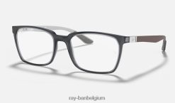 rb8906 optiek gepolijst transparant grijs XX46DZ2482 Heren Ray-Ban bril