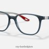 rb8907m scuderia ferrari-collectie gepolijst transparant blauw XX46DZ2491 Heren Ray-Ban zonnebril