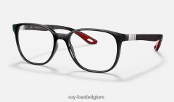 rb8907m scuderia ferrari-collectie gepolijst zwart XX46DZ2493 Heren Ray-Ban zonnebril