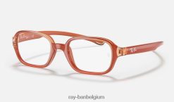 rb9074 optiek gepolijst oranje XX46DZ2852 kinderen Ray-Ban bril