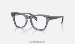 rb9707v optiek gepolijst transparant blauw XX46DZ2754 kinderen Ray-Ban bril