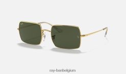 rechthoek 1969 gepolijst goud/groen XX46DZ744 Heren Ray-Ban zonnebril