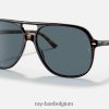rekening gepolijst havana/blauw XX46DZ110 Heren Ray-Ban zonnebril